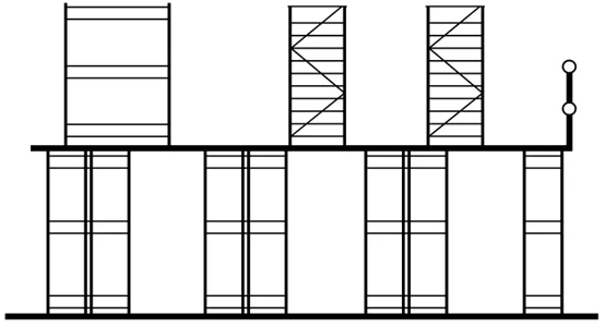 货架顶部阁楼楼板支承的搁板架 货架顶部阁楼楼板支承的搁板架
